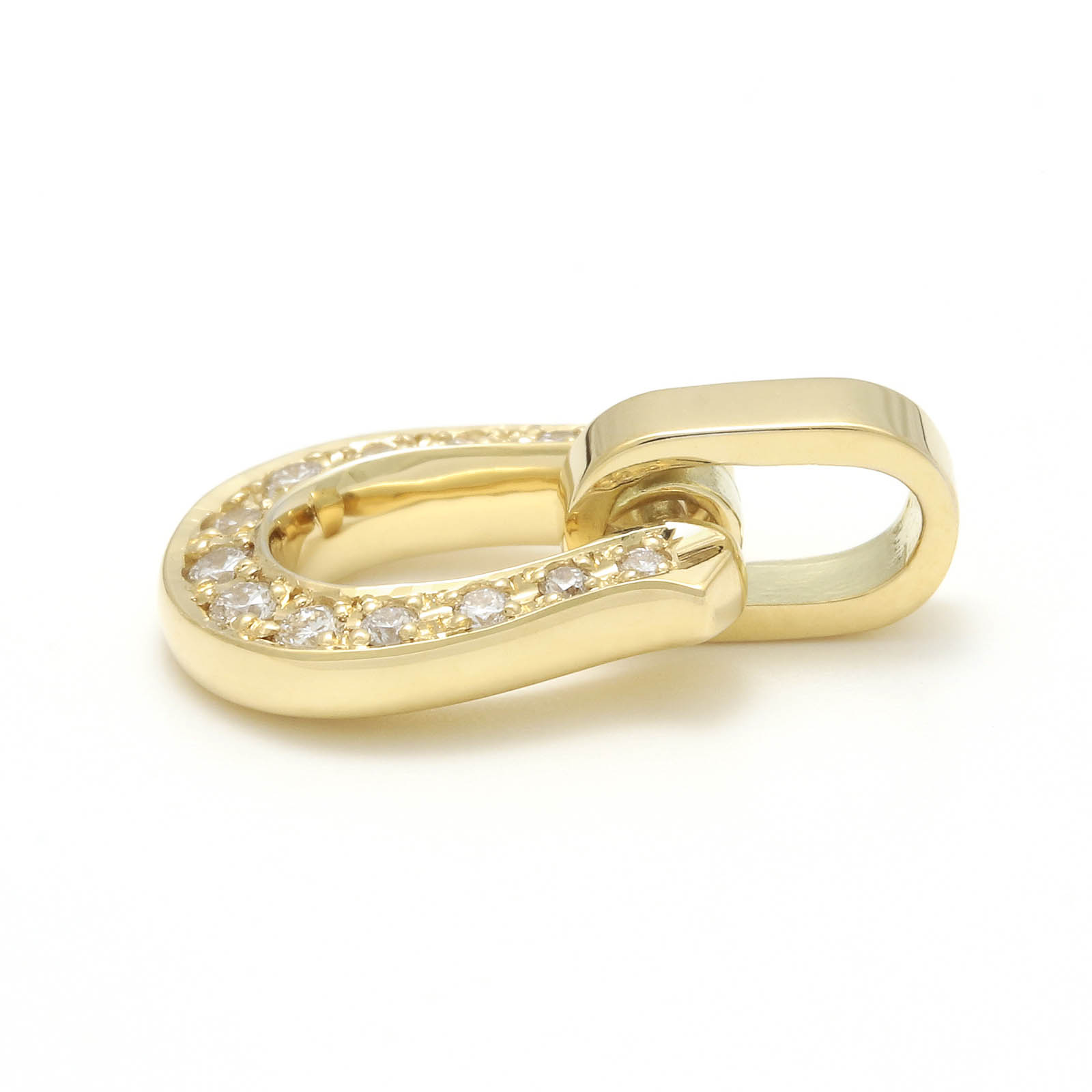 Horseshoe Amulet - K18Yellow Gold w/Diamond