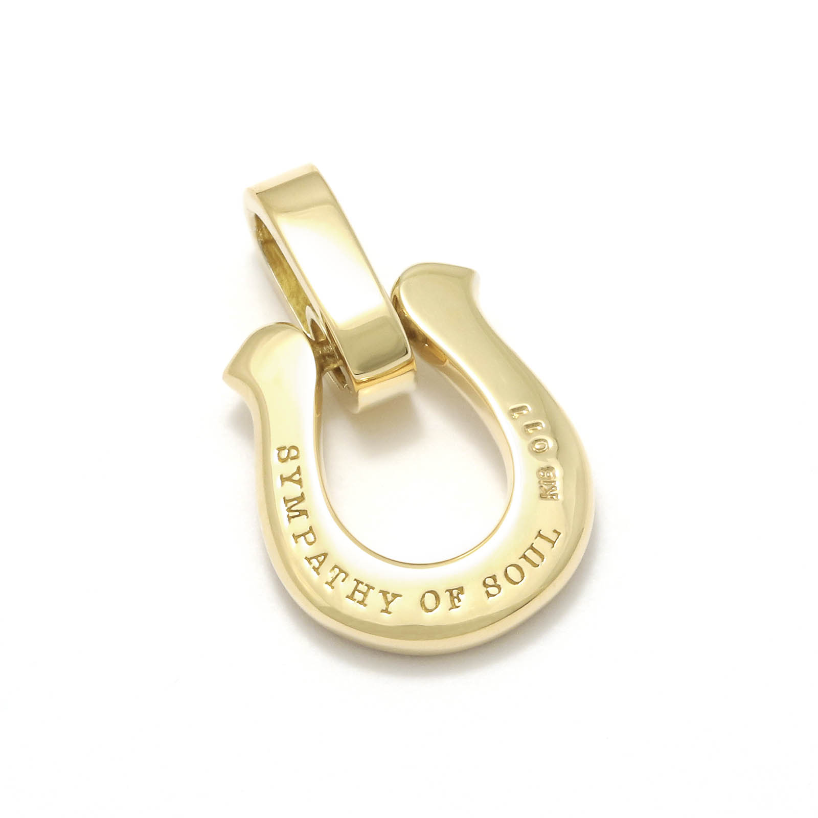Horseshoe Amulet - K18Yellow Gold w/Diamond