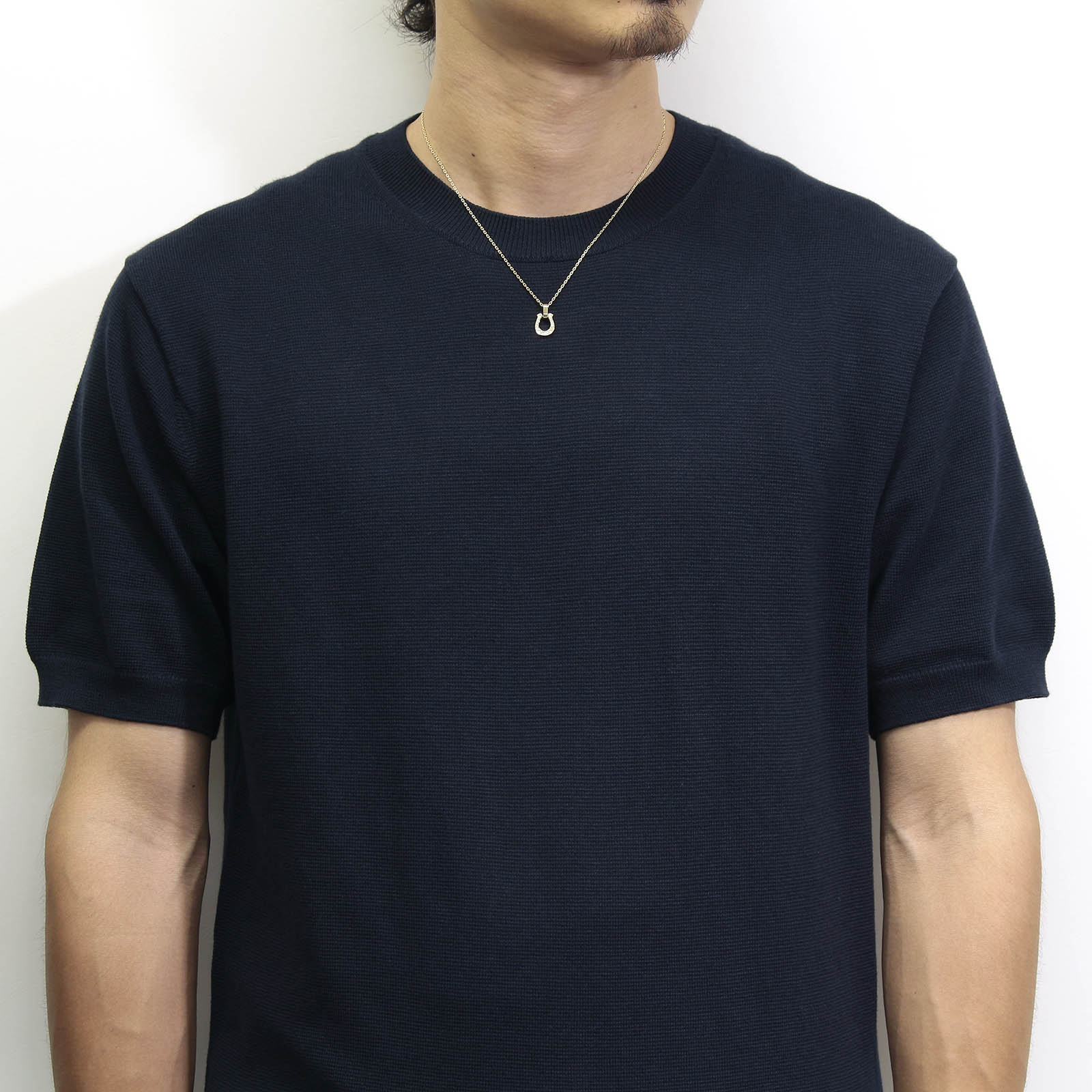 Horseshoe Amulet - K18Yellow Gold w/Diamond
