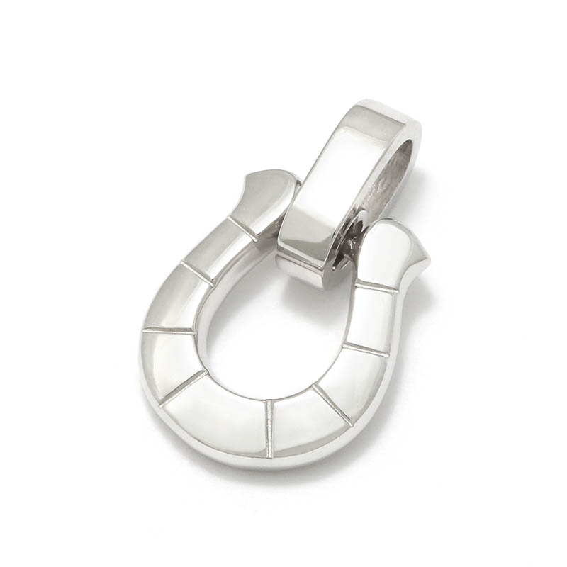 Medium Horseshoe Pendant - Silver