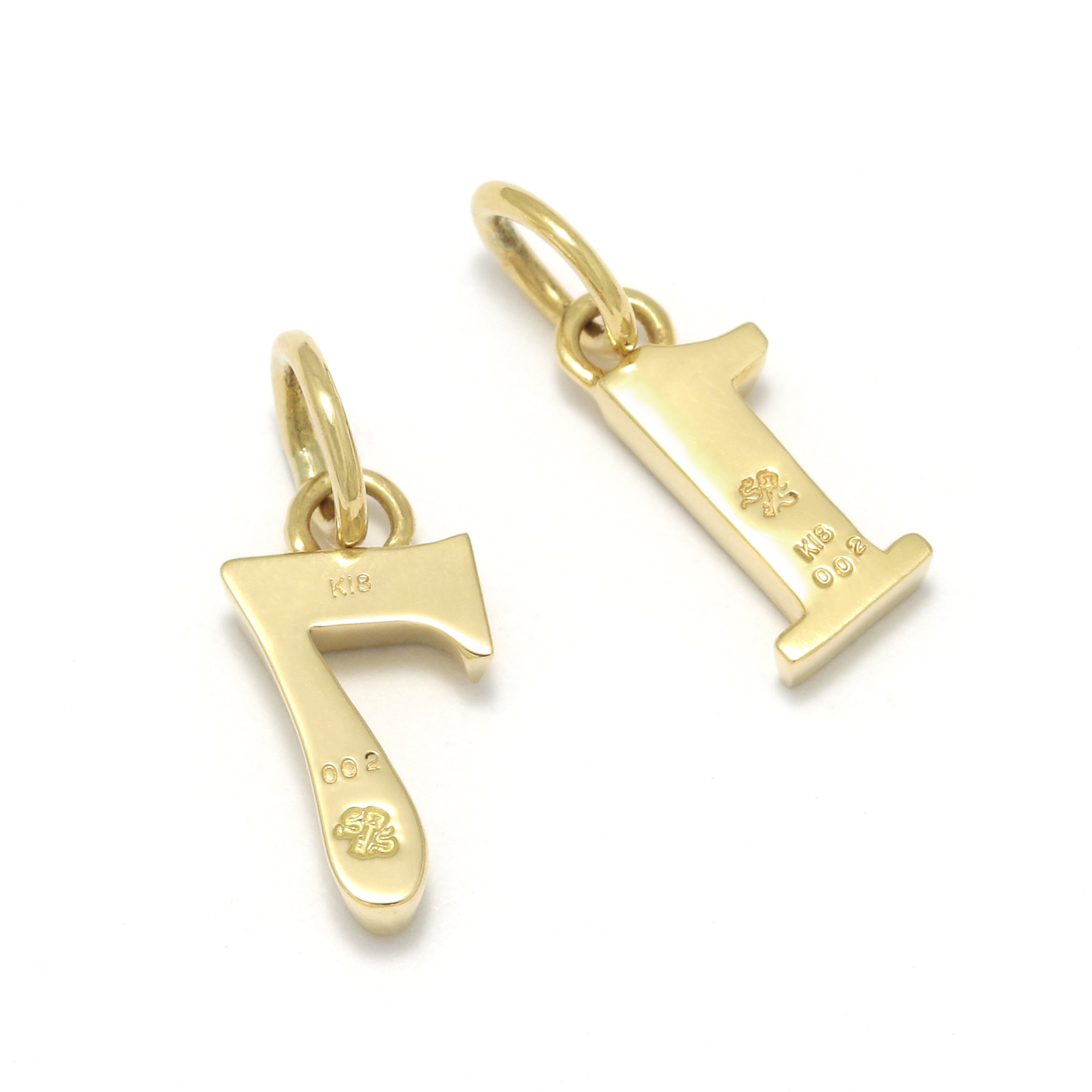 Number Pendant - K18Yellow Gold w/Diamond