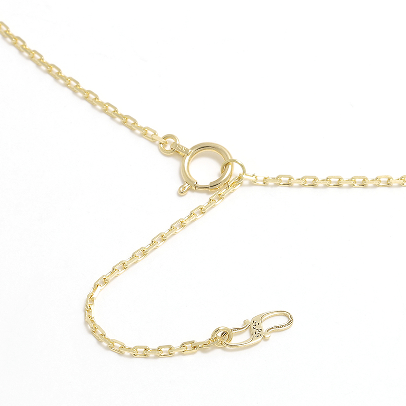 Large Horseshoe Pendant + Small Key Set Necklace - K18Yellow Gold w/Diamond