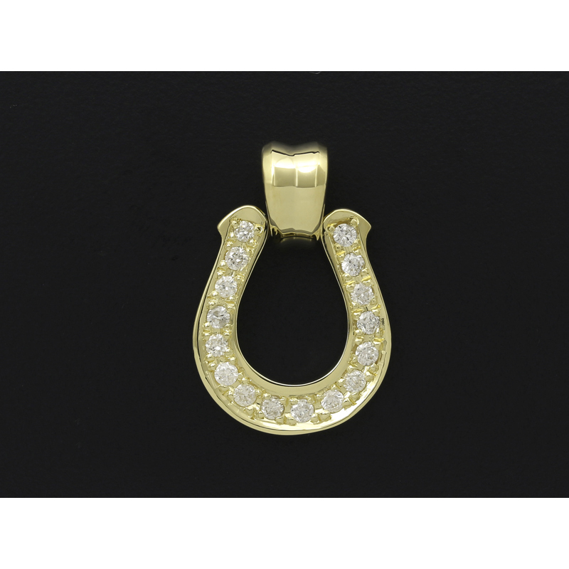 Large Horseshoe Pendant - K18Yellow Gold w/Diamond（ラージホースシューペンダント -  K18イエローゴールド w/ダイヤモンド） SYMPATHY OF SOUL（シンパシーオブソウル）