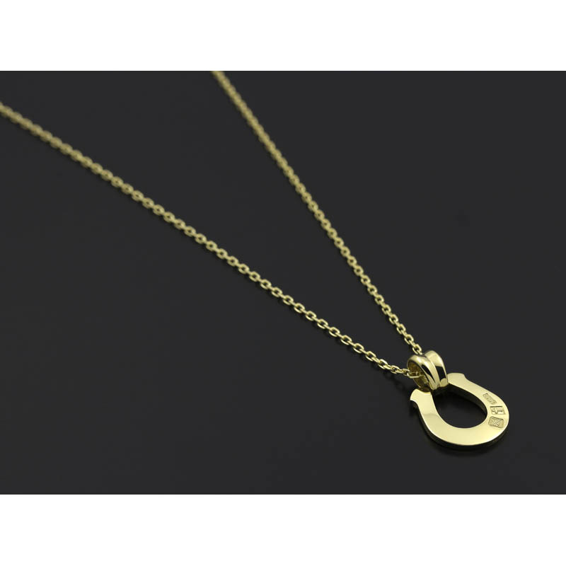 Large Horseshoe Pendant - K18Yellow Gold