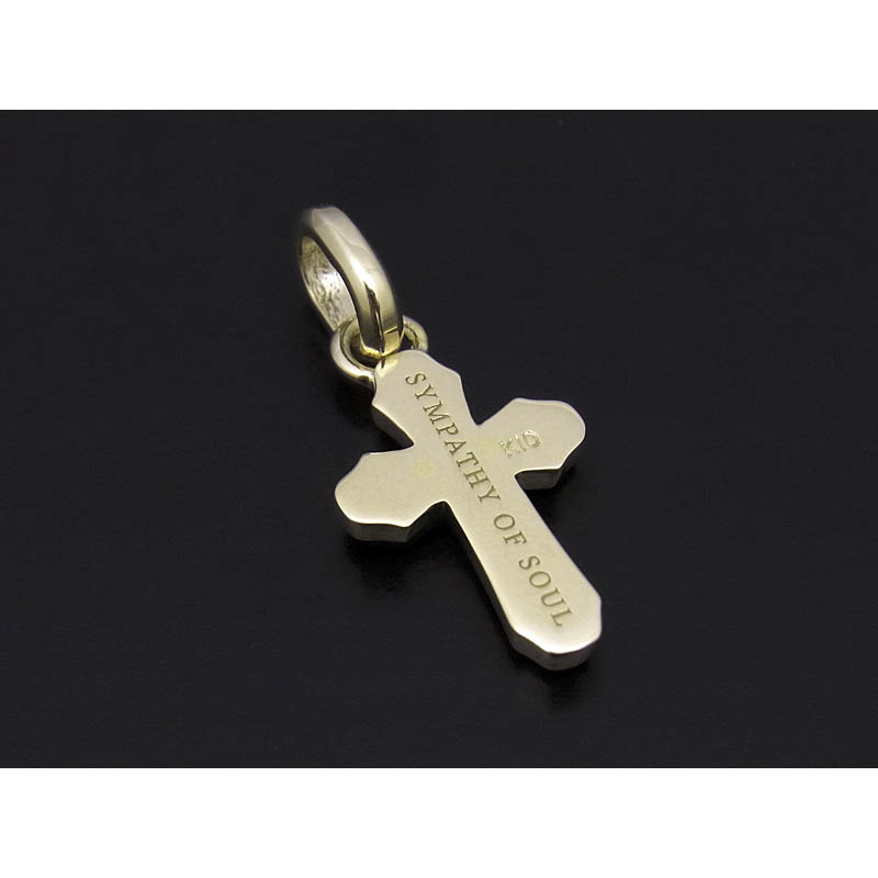 Smooth Cross Pendant - K10Yellow Gold