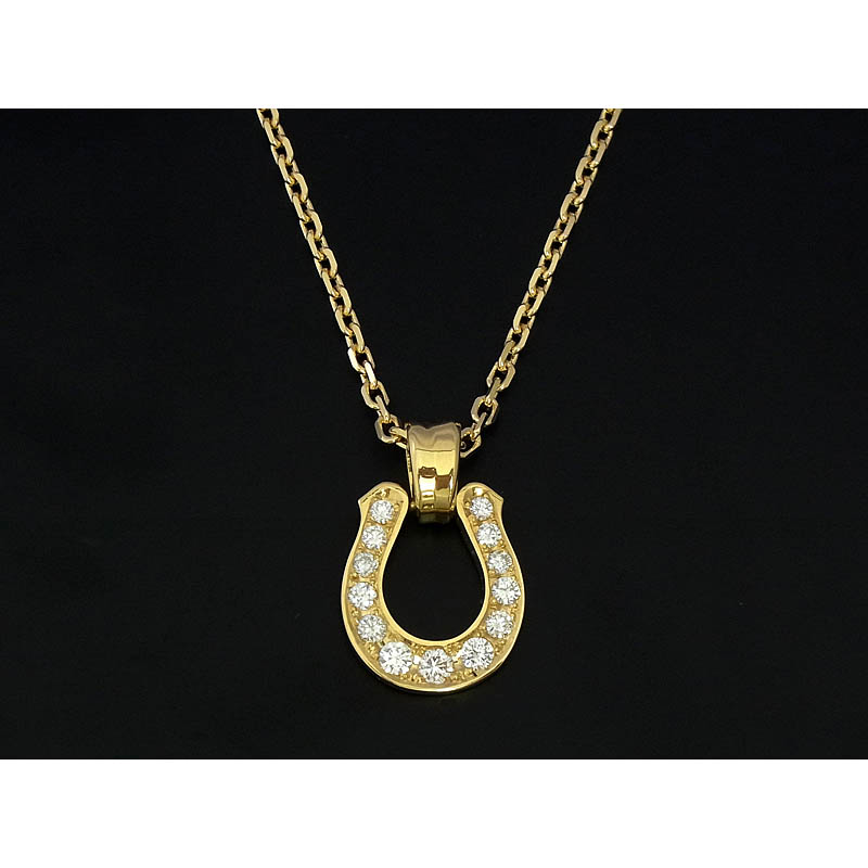 Horseshoe XL Pendant - K18Yellow Gold w/Diamond（ホースシューエクストララージペンダント -  K18イエローゴールド w/ダイヤモンド）　SYMPATHY OF SOUL（シンパシーオブソウル）