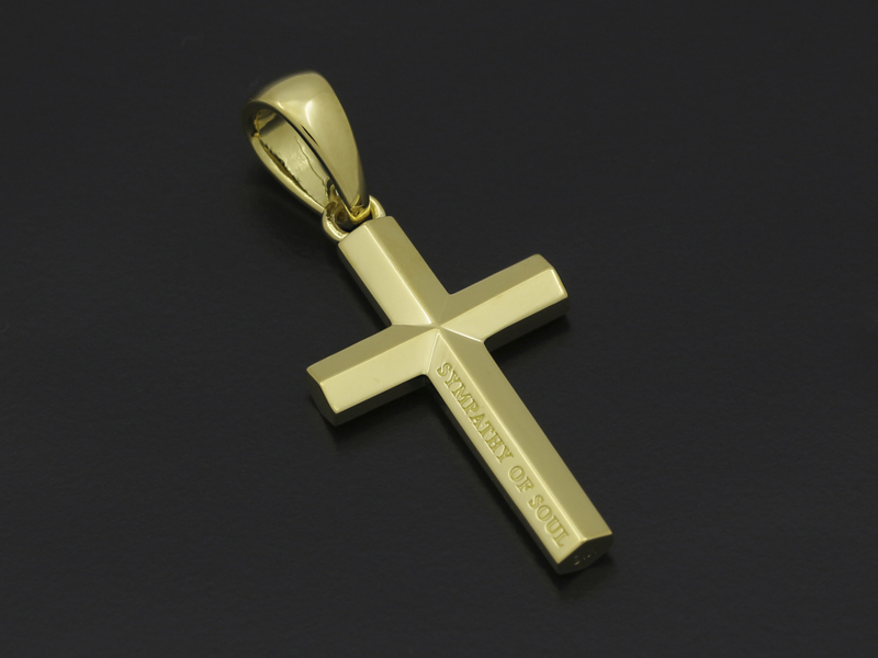 Simple Cross Pendant Medium シンパシーオブソウル付属品は箱と巾着と証明書です