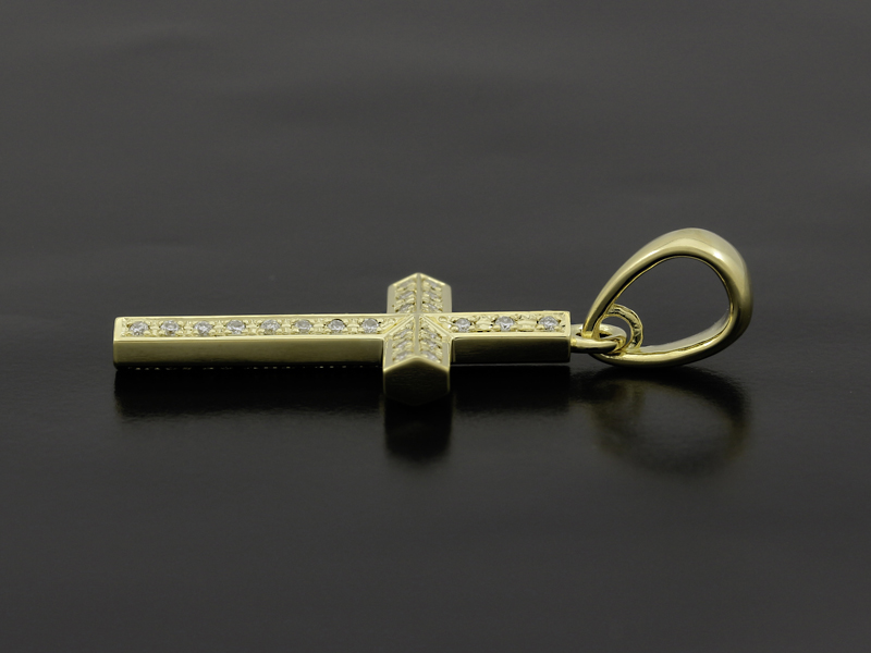 SYMPATHY OF SOUL（シンパシーオブソウル） Ridge Cross Pendant Small