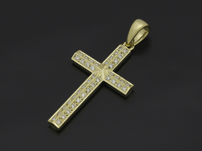 SYMPATHY OF SOUL（シンパシーオブソウル） Ridge Cross Pendant 