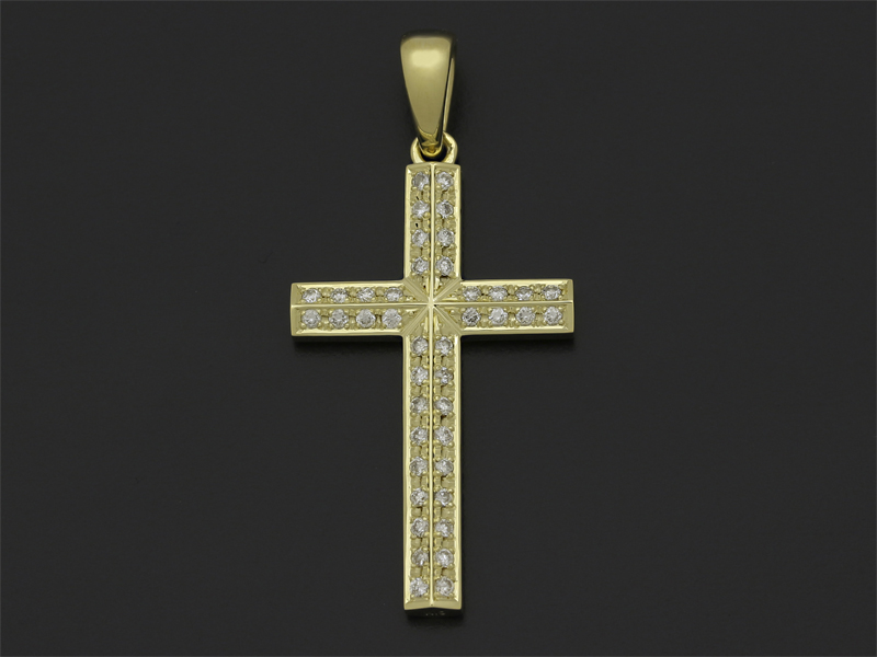 SYMPATHY OF SOUL（シンパシーオブソウル） Ridge Cross Pendant 