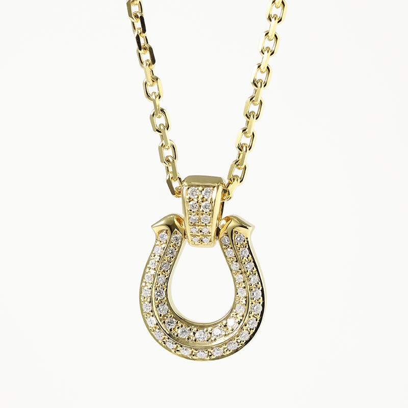 Horseshoe XL Pendant Premium - K18Yellow Gold w/Diamond（ホースシューエクストララージペンダント  プレミアム - K18イエローゴールド w/ダイヤモンド）　SYMPATHY OF SOUL（シンパシーオブソウル）