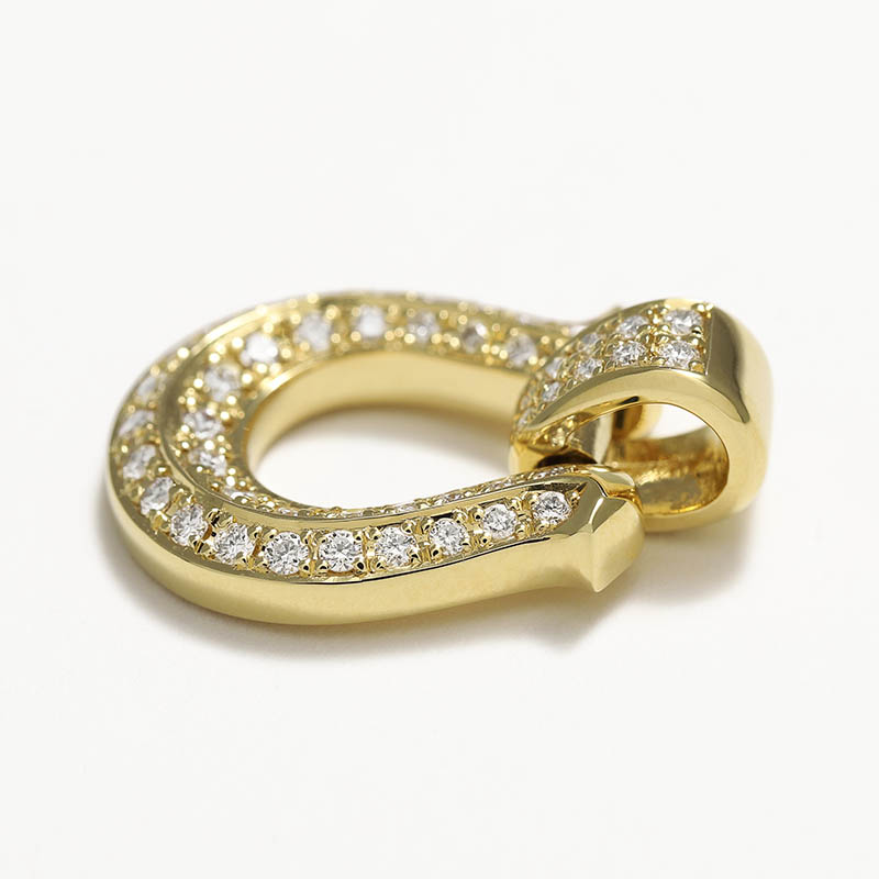 Horseshoe XL Pendant Premium - K18Yellow Gold w/Diamond