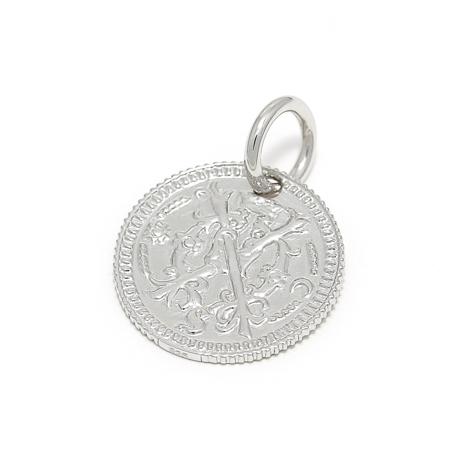 Bless Coin Charm - Silver