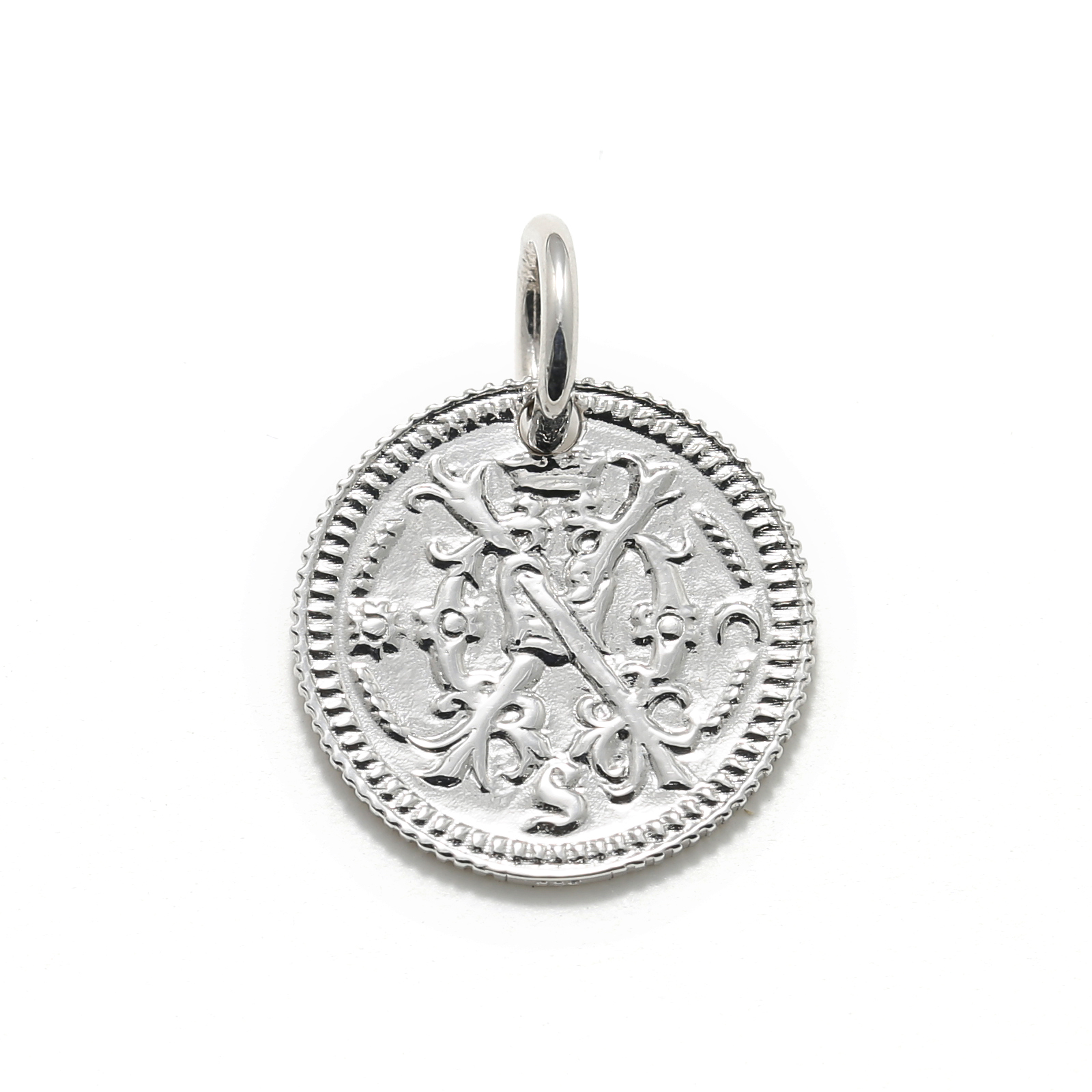 Bless Coin Charm - Silver