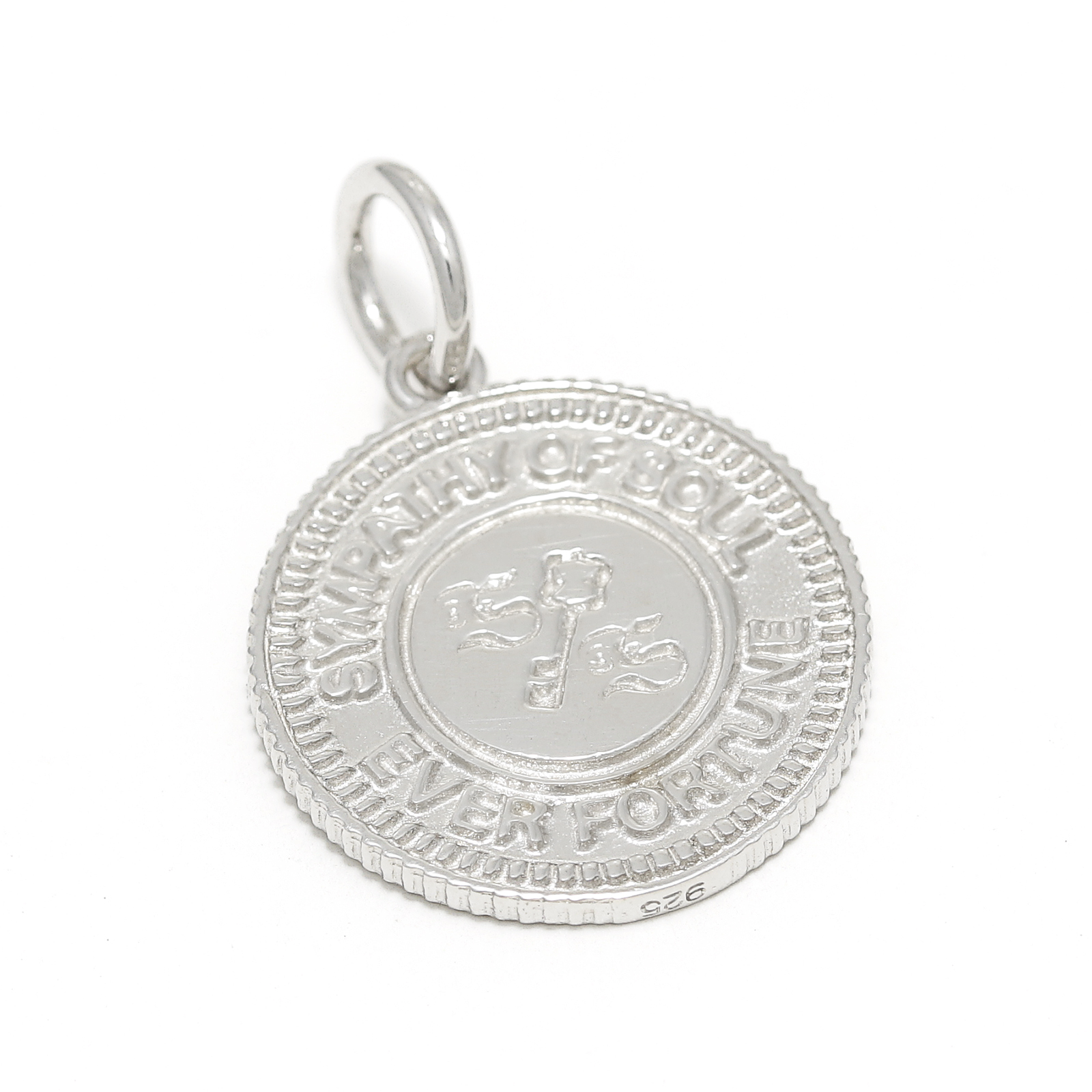 Medium Ever Fortune Coin Charm - Silver
