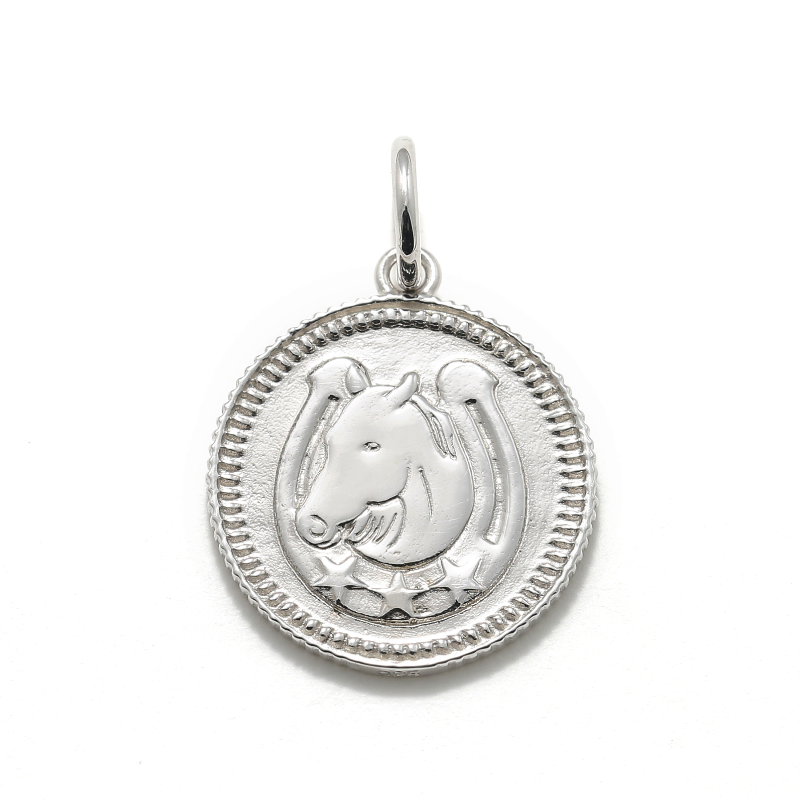 Medium Ever Fortune Coin Charm - Silver