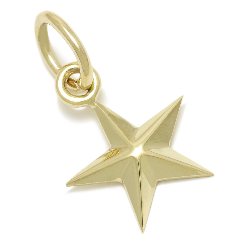 Small Star Charm - K18Yellow Gold