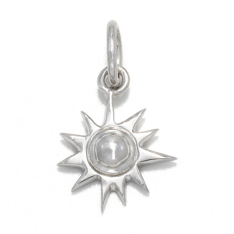 Small Sun Charm - Silver