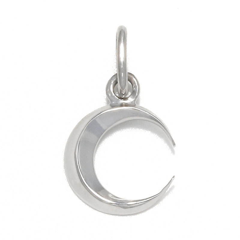 Small Moon Charm - Silver