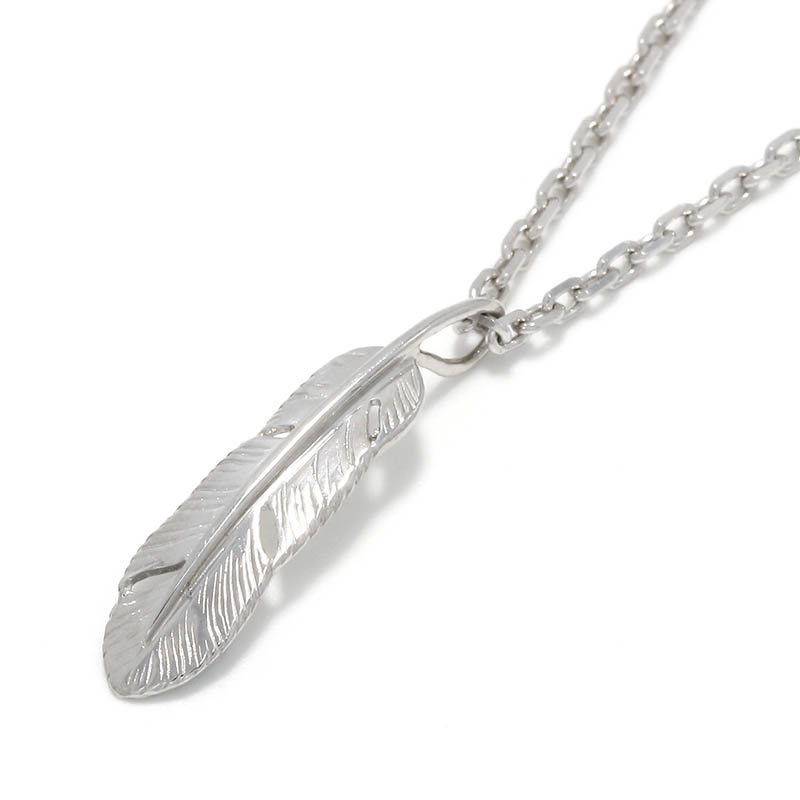 Small Feather Charm - Silver