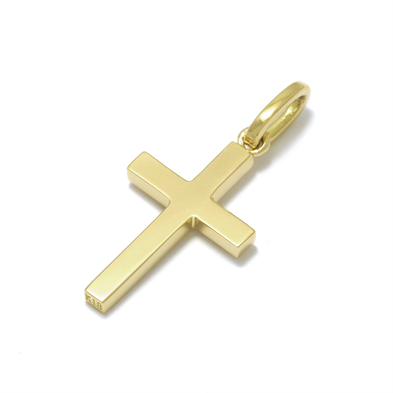 Simple Cross Pendant Small - K18Yellow Gold（シンプルクロスペンダント スモール -  K18イエローゴールド）　SYMPATHY OF SOUL（シンパシーオブソウル）