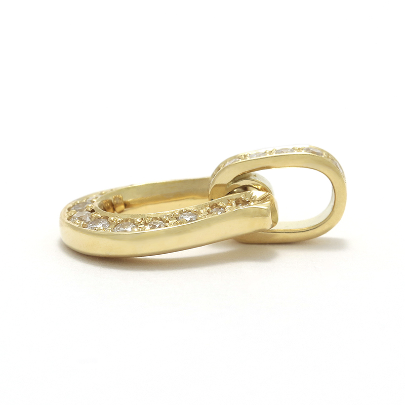 Horseshoe Amulet - K18Yellow Gold w/Diamond
