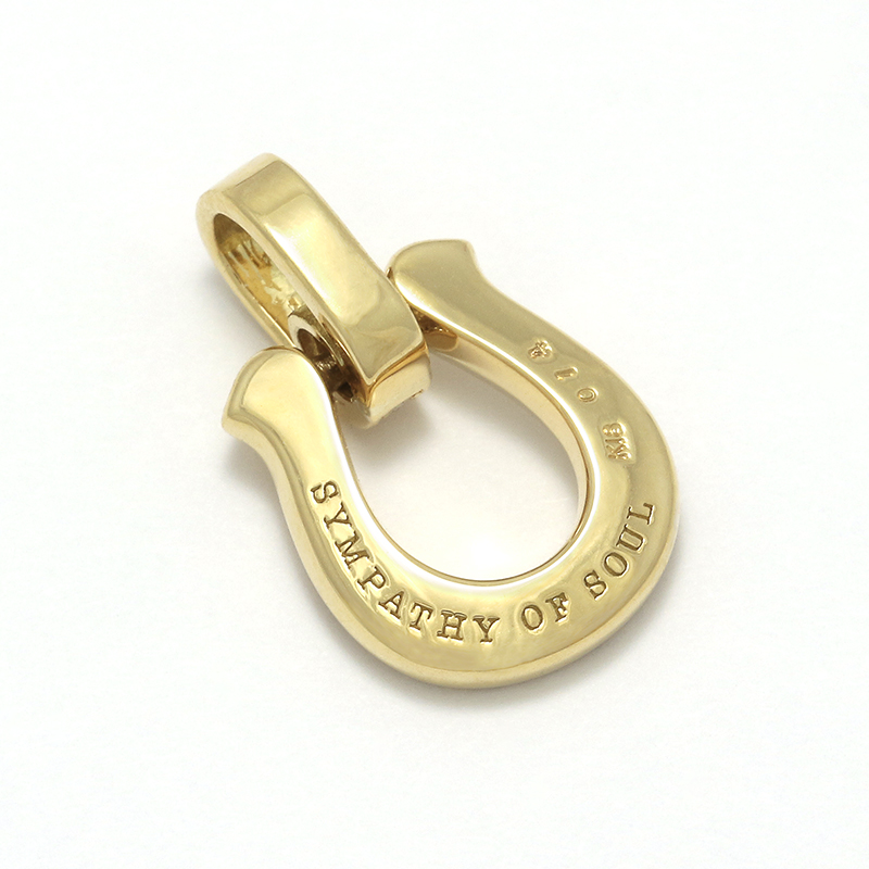 Horseshoe Amulet - K18Yellow Gold w/Diamond