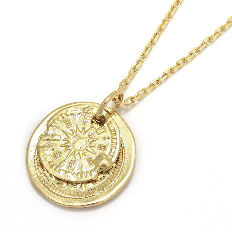B.C. Coin Pendant / Hope Sun - K18Yellow Gold（B.C.コインペンダント / ホープサン -  K18イエローゴールド）　SYMPATHY OF SOUL（シンパシーオブソウル）