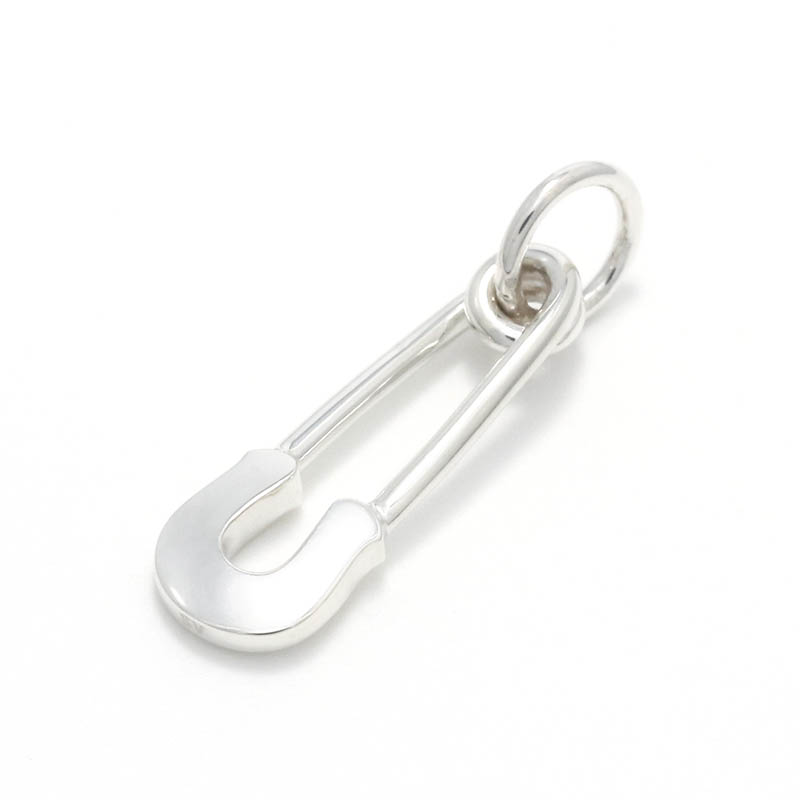 Safety Pin Charm - Silver