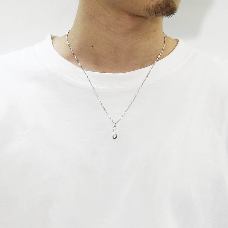 Safety Pin Charm - Silver