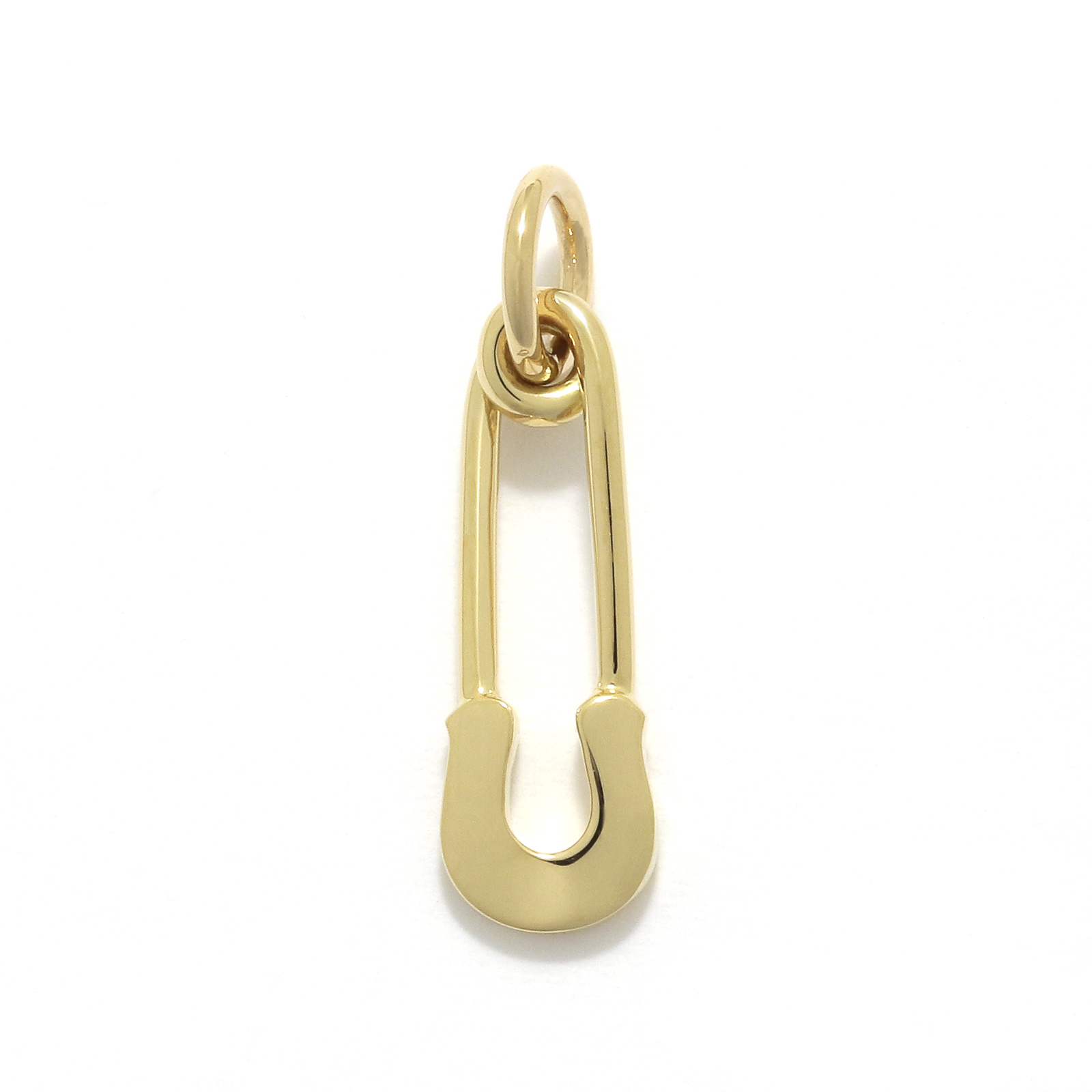 Safety Pin Charm - K18Yellow Gold