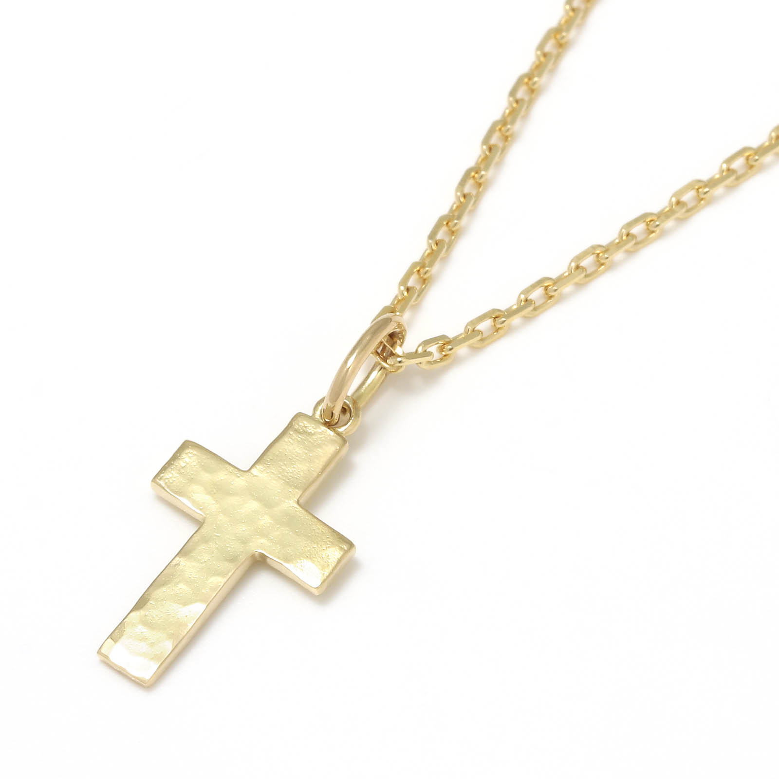 Hammer Cross Pendant - K18Yellow Gold