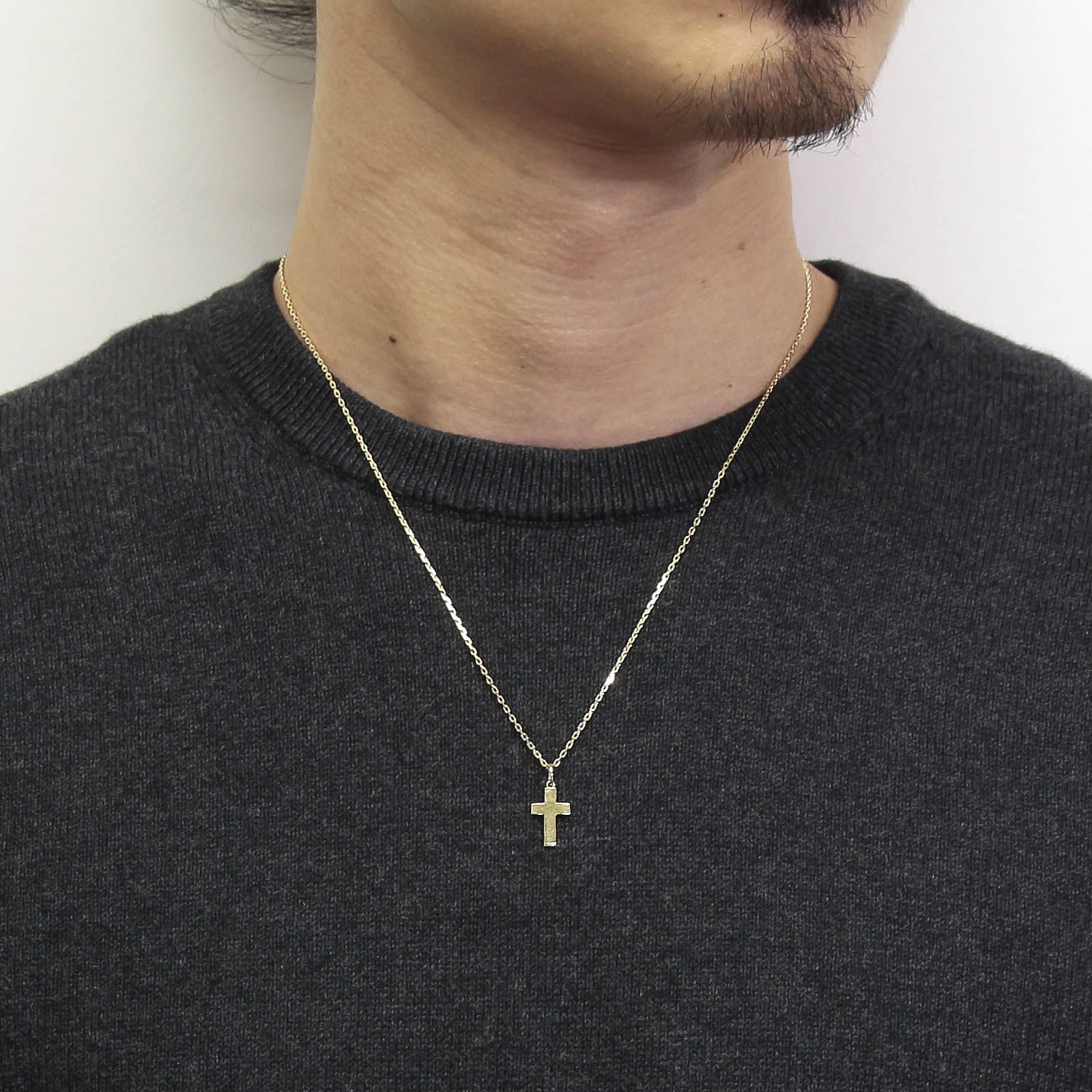 Hammer Cross Pendant - K18Yellow Gold