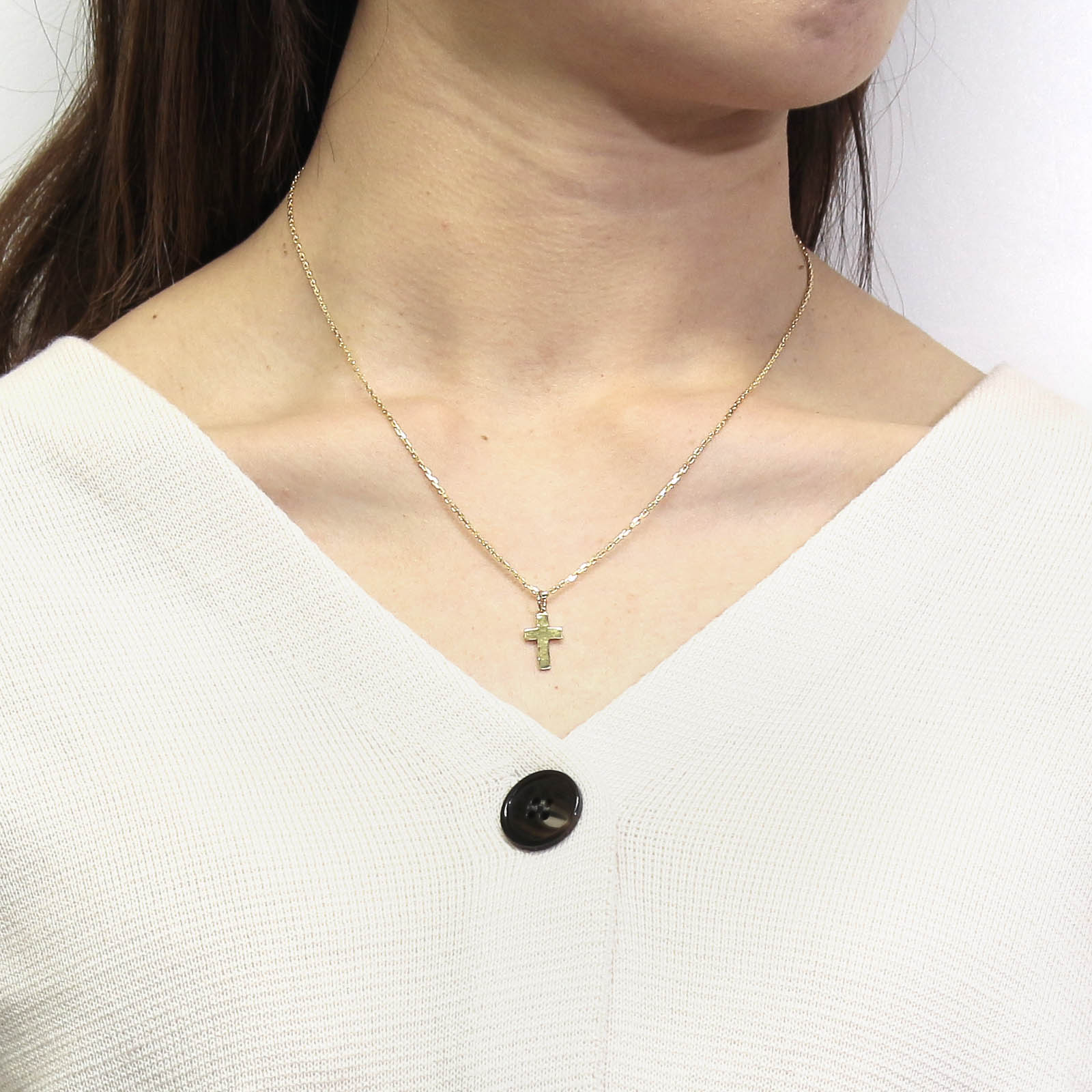 Hammer Cross Pendant - K18Yellow Gold