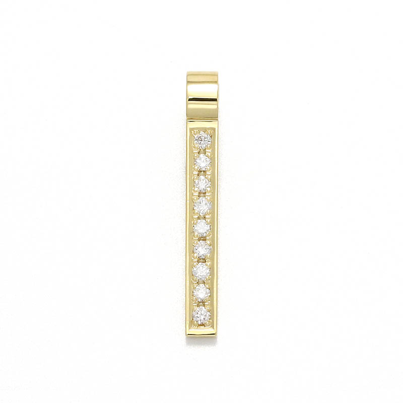 Rod Pendant - K18Yellow Gold w/Diamond