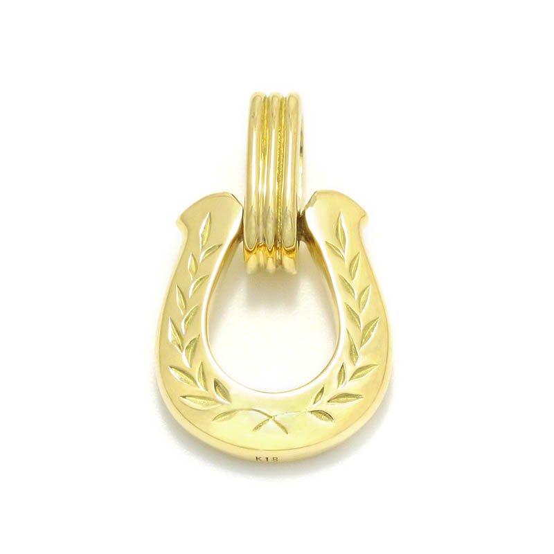 Horseshoe Amulet - Laurel - K18Yellow Gold