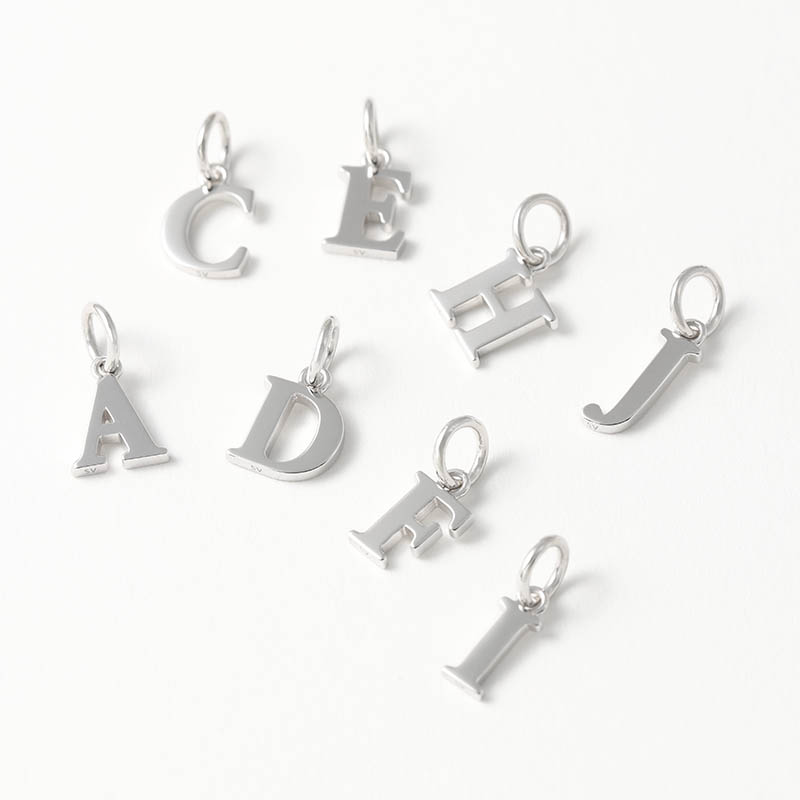 Alphanumeric Charm - Silver