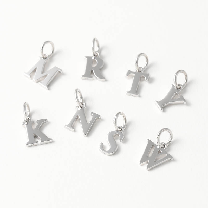 Alphanumeric Charm - Silver