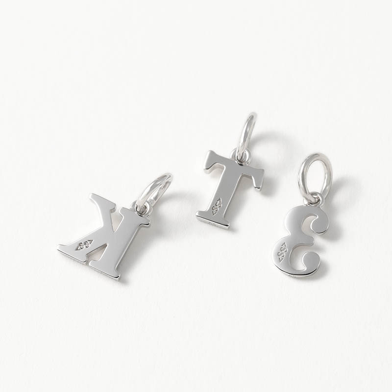 Alphanumeric Charm - Silver