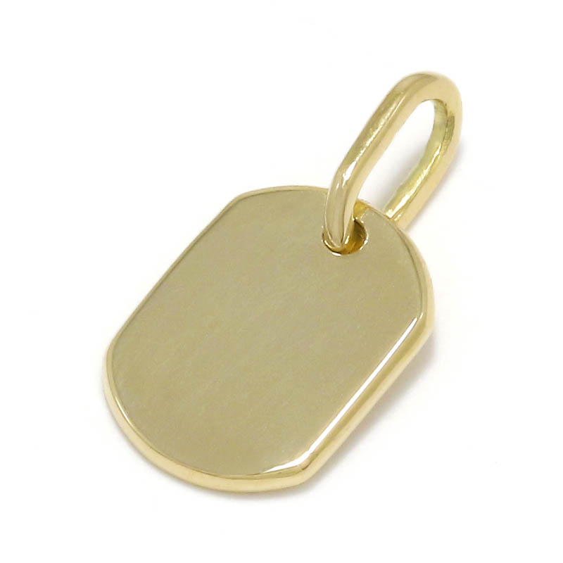 SYMPATHY OF SOUL（シンパシーオブソウル） Small Dog Tag Charm - K18Yellow Gold（スモールドッグタグチャーム  - K18イエローゴールド）