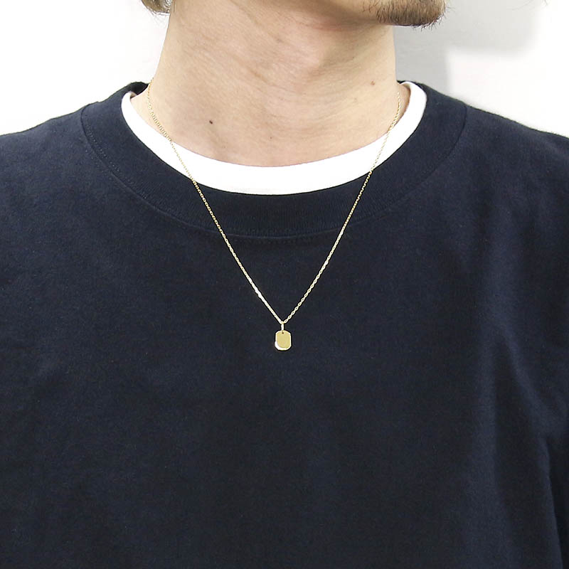SYMPATHY OF SOUL（シンパシーオブソウル） Small Dog Tag Charm - K18Yellow Gold（スモールドッグタグチャーム  - K18イエローゴールド）