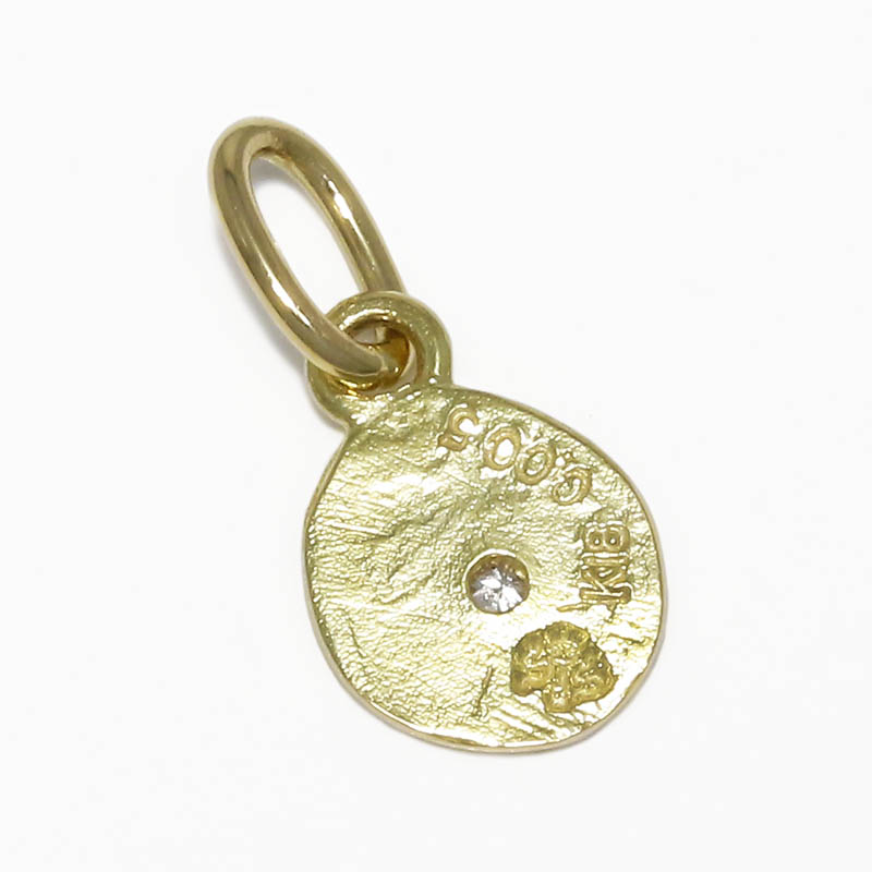 Glory Charm w/Diamond - K18Yellow Gold