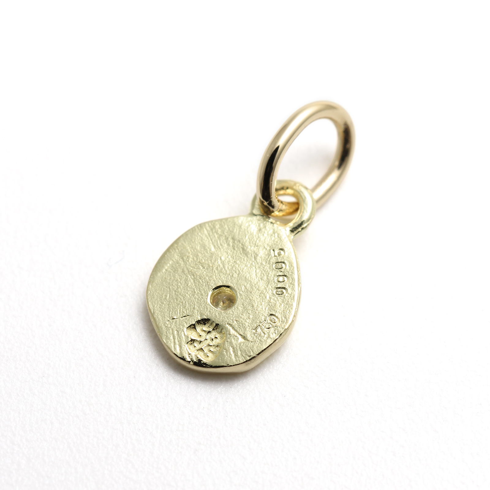 Glory Charm w/Diamond - K18Yellow Gold