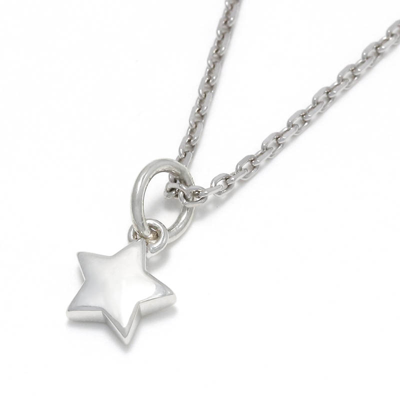Small Round Star Charm - Silver