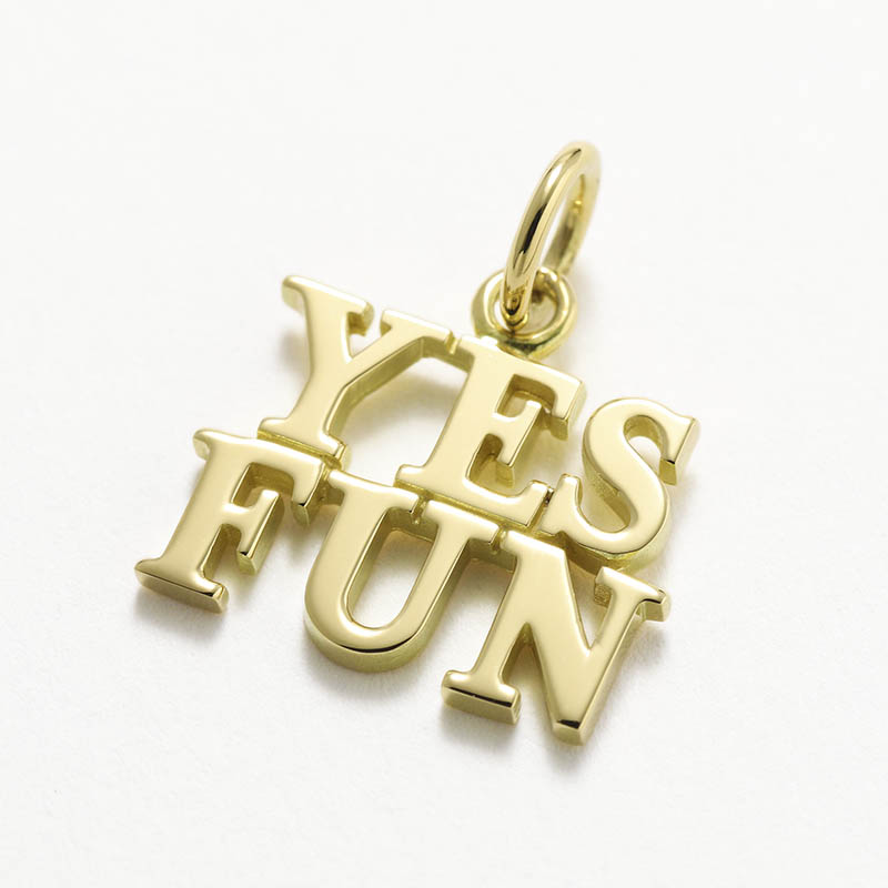 YES FUN Charm - K18Yellow Gold