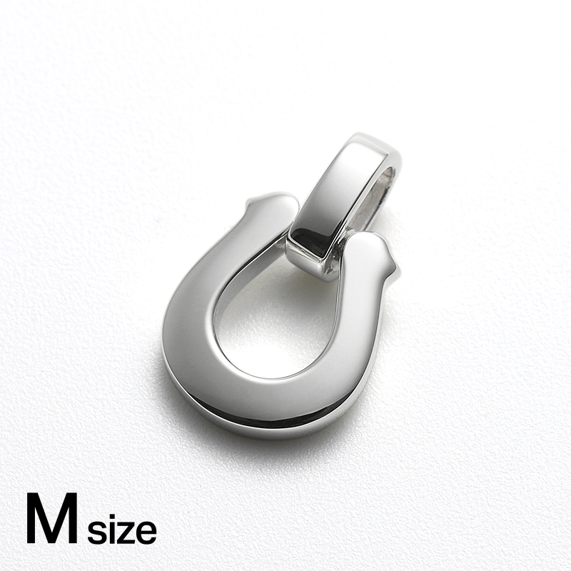 Medium Horseshoe Pendant - Silver