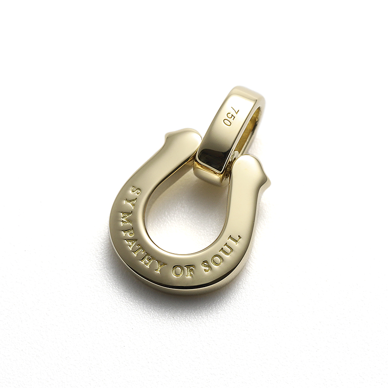 Medium Horseshoe Pendant - K18Yellow Gold