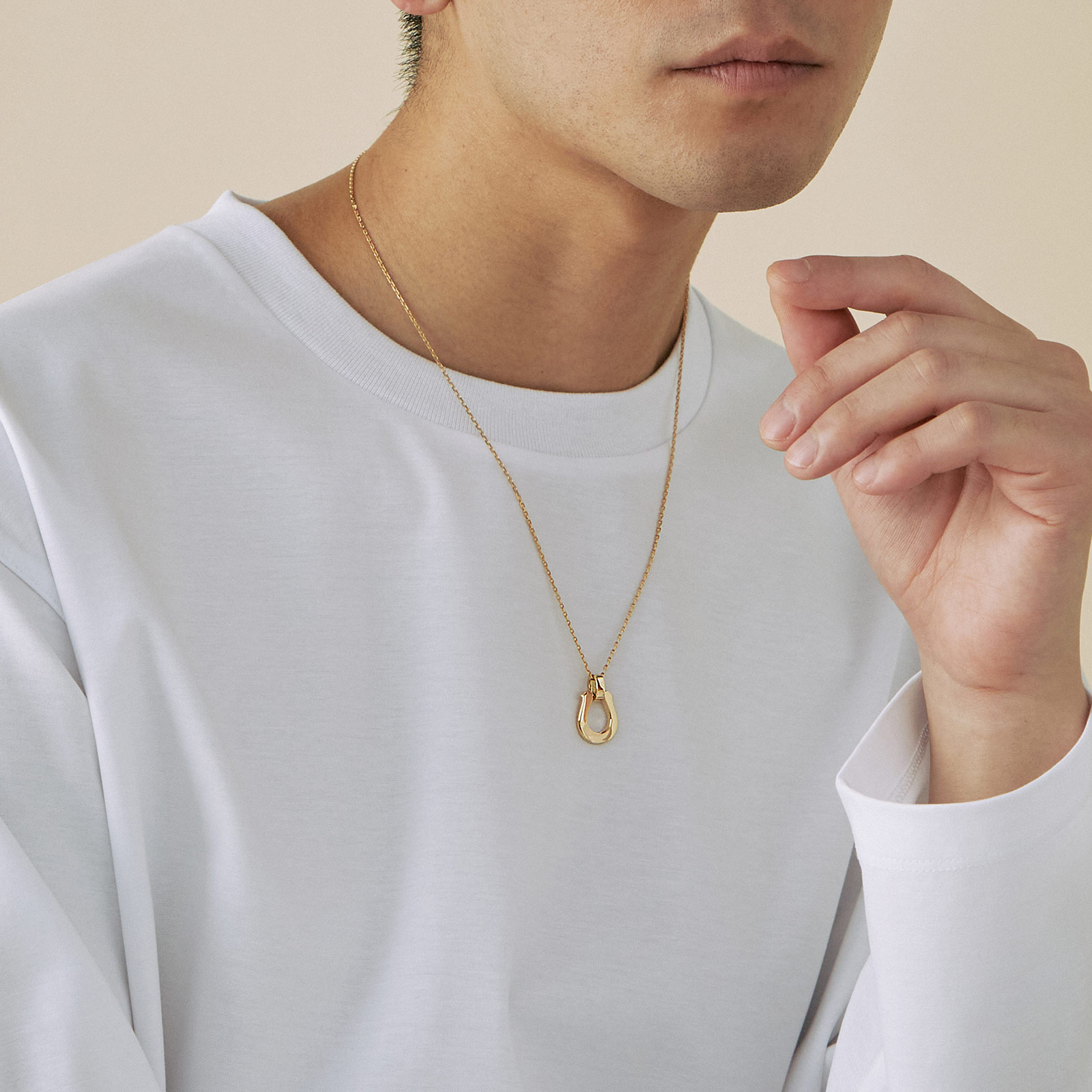 Large Horseshoe Pendant - K18Yellow Gold