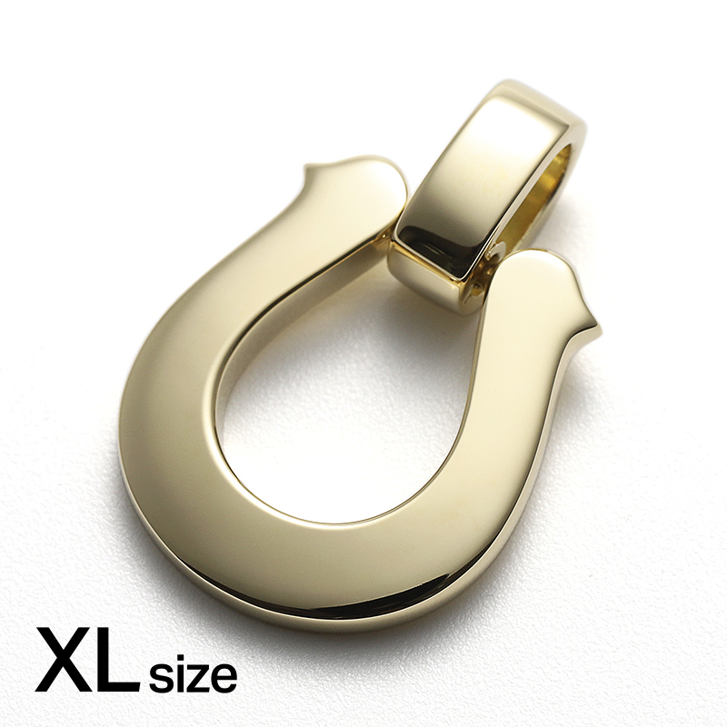 Extra Large Horseshoe Pendant - K18Yellow Gold