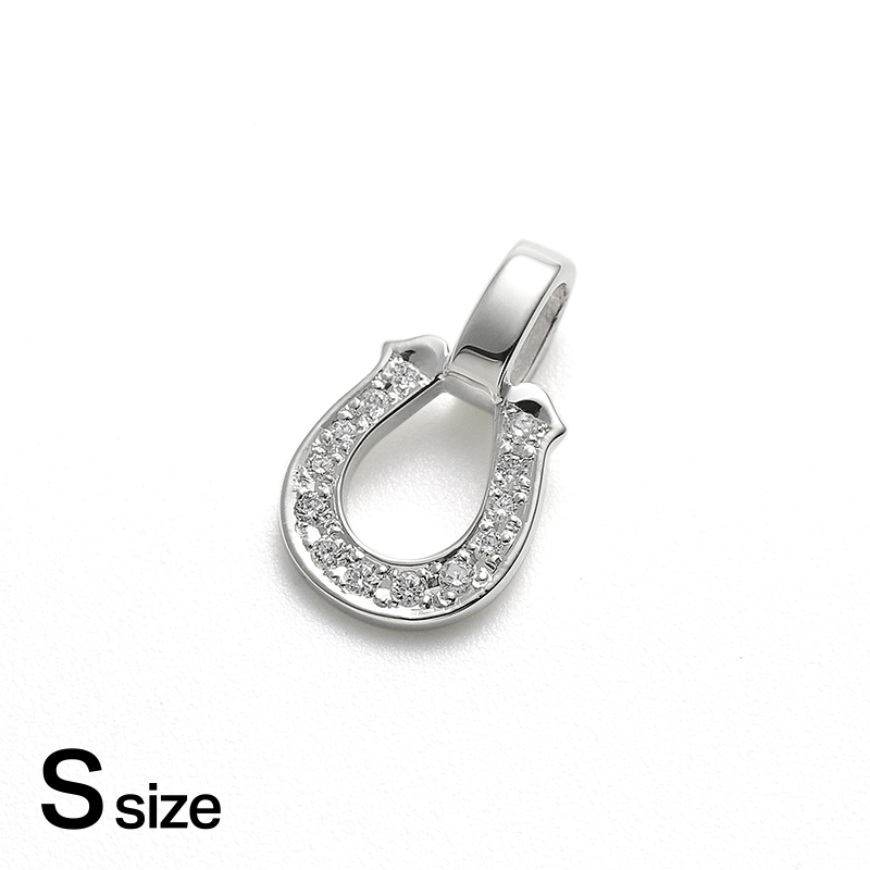 Small Horseshoe Pendant w/LG Diamond